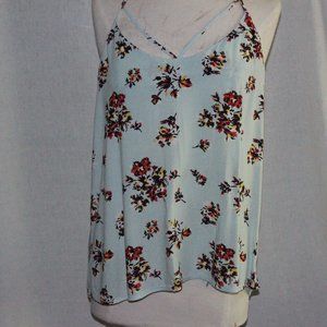 BOHO Sleeveless Blouse Light Blue szXL
